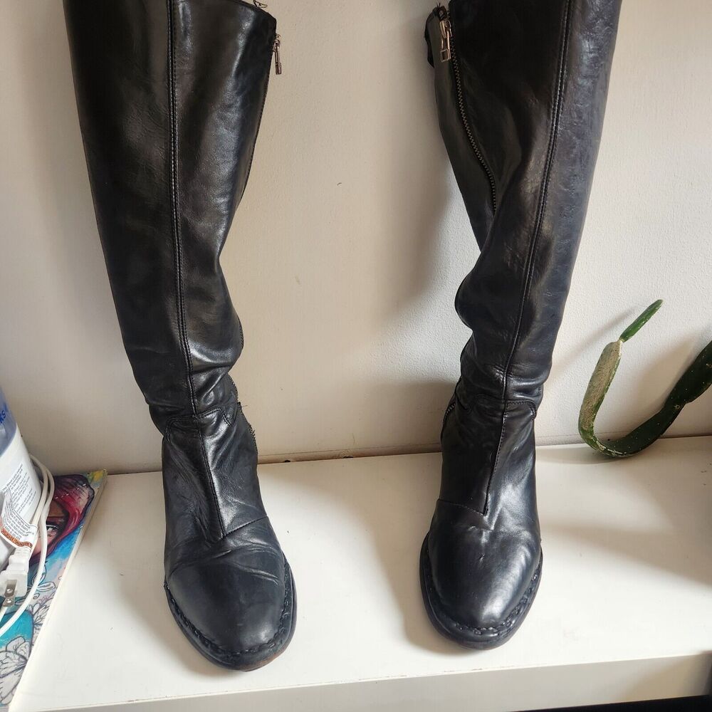 All Saints Black Heeled Boots